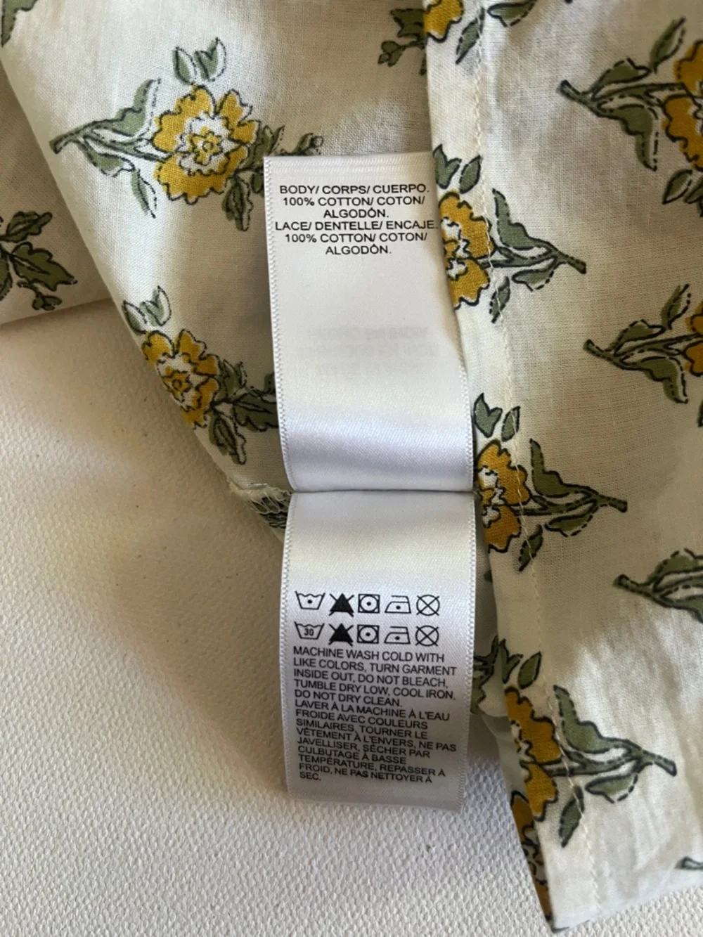 Lucky Floral Top Button Down Size Medium - Picture 4 of 7